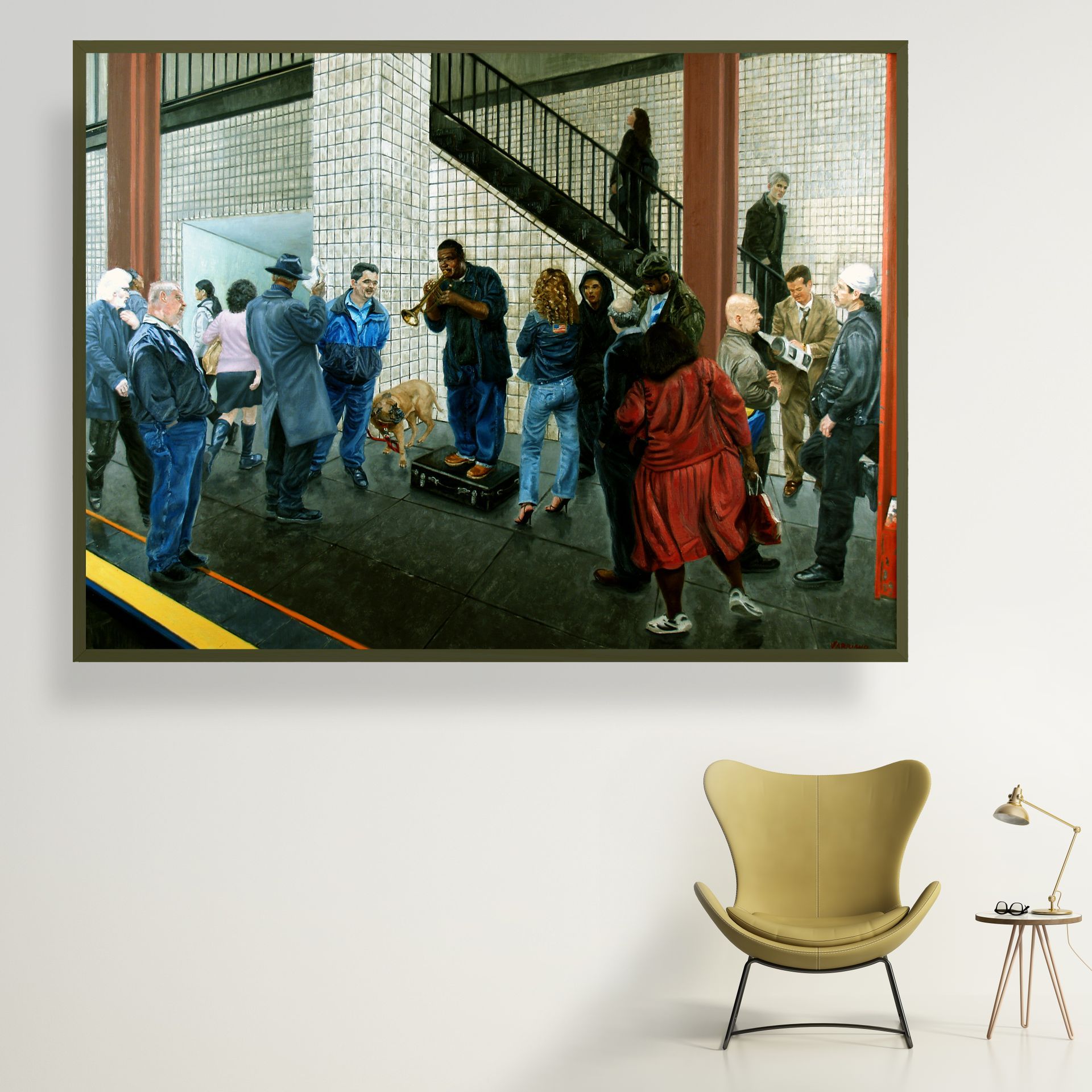 Subway Jazz | Figurative Oil Painting by John Varriano