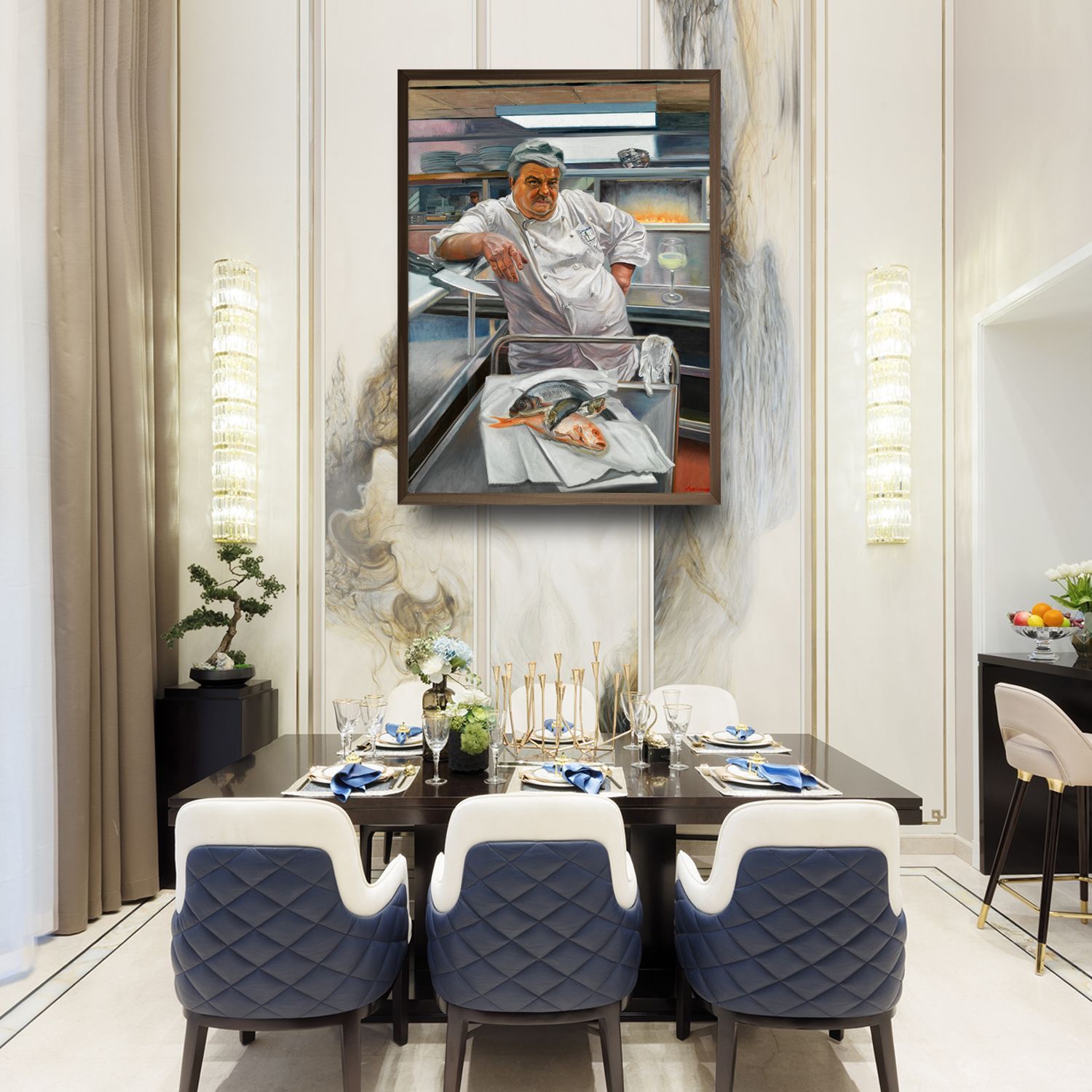 The Chef | Figurative Oil Painting by John Varriano
