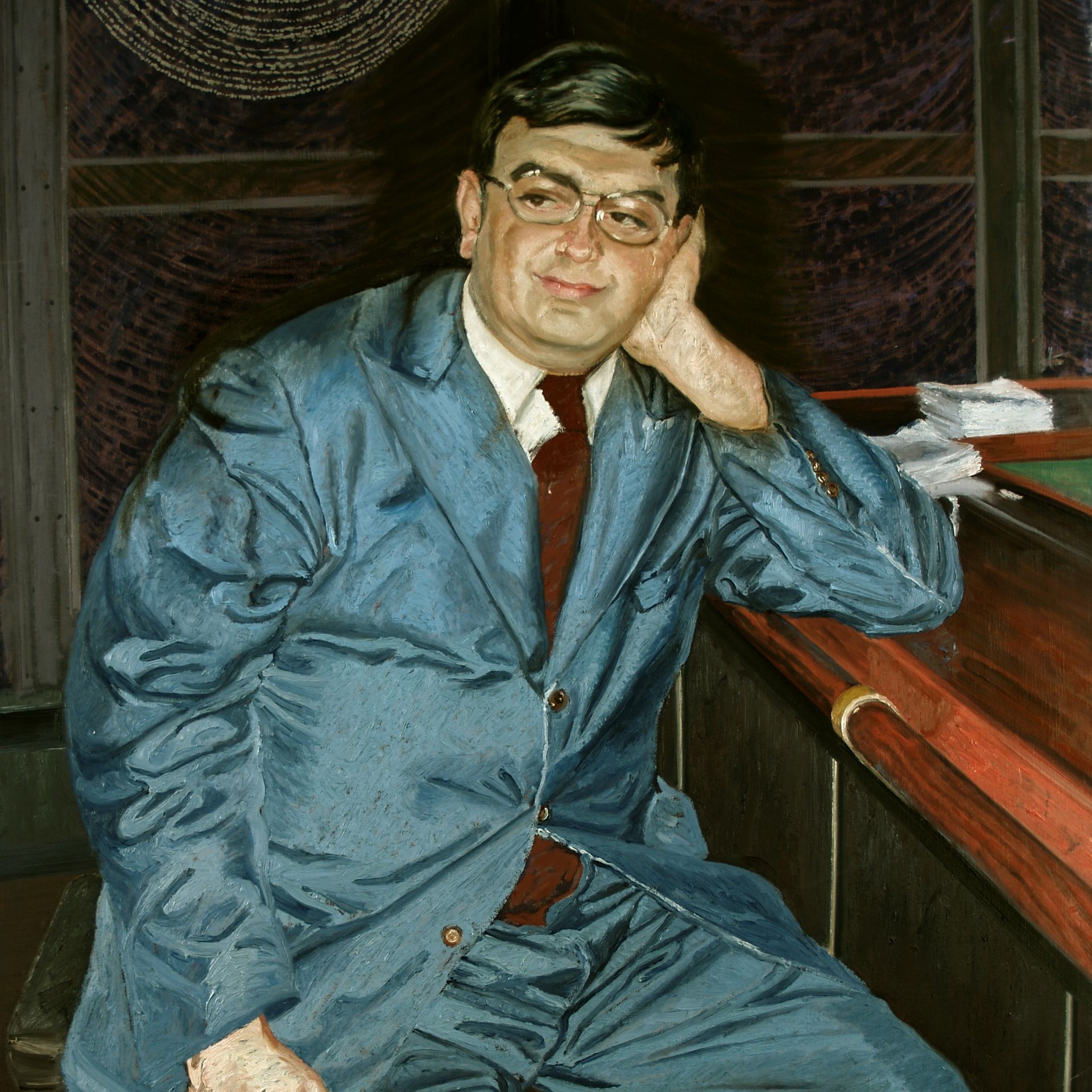 The Clever Waiter | Figurative Oil Painting by John Varriano
