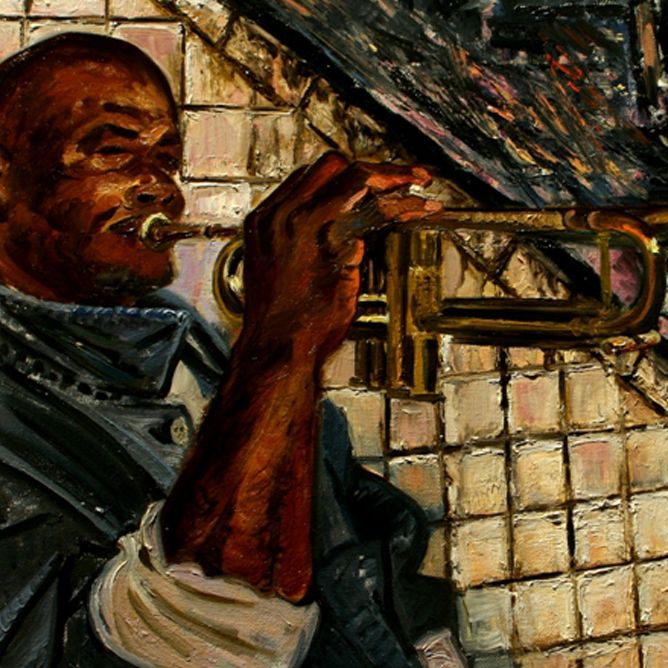 Subway Jazz | Figurative Oil Painting by John Varriano