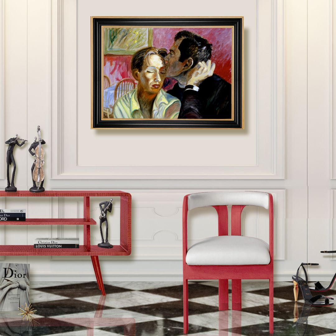 The Kiss | Figurative Oil Painting by John Varriano