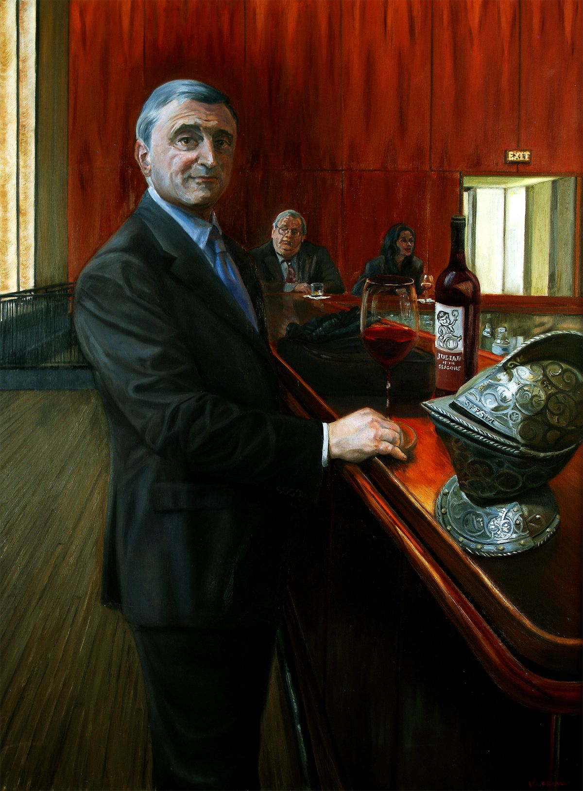 The Smirk | Figurative Oil Painting by John Varriano American Artist