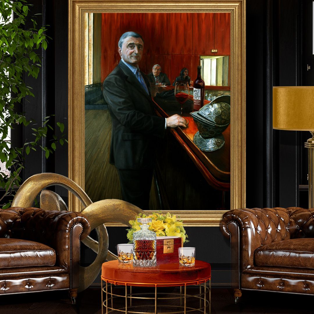 The Smirk |  Figurative Oil Painting In Situ