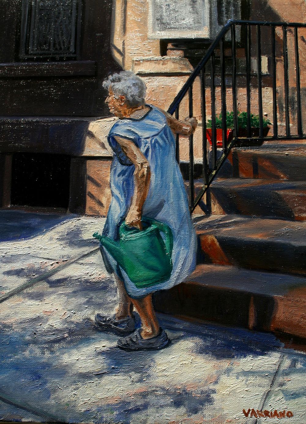 Watering Can | Figurative Oil Painting by John Varriano