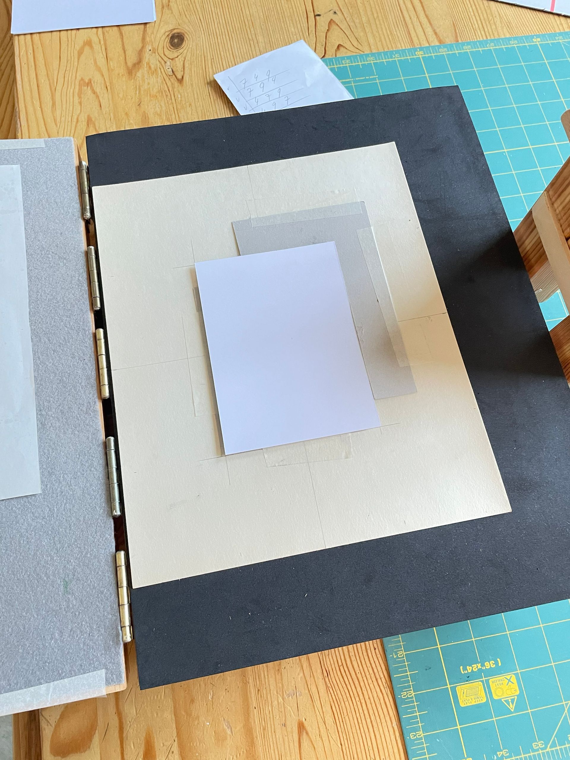 Papier op linosnede