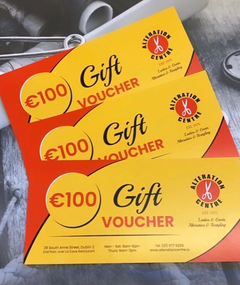 Alteration Centre Dublin Gift Vouchers