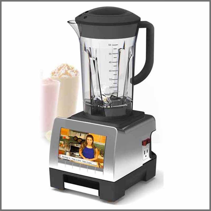 A photo realistic rendering of a blender product concept