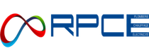 Logo RPC bleu avec une boucle rouge et bleue, et trois petits encadrés d'étiquettes à droite.