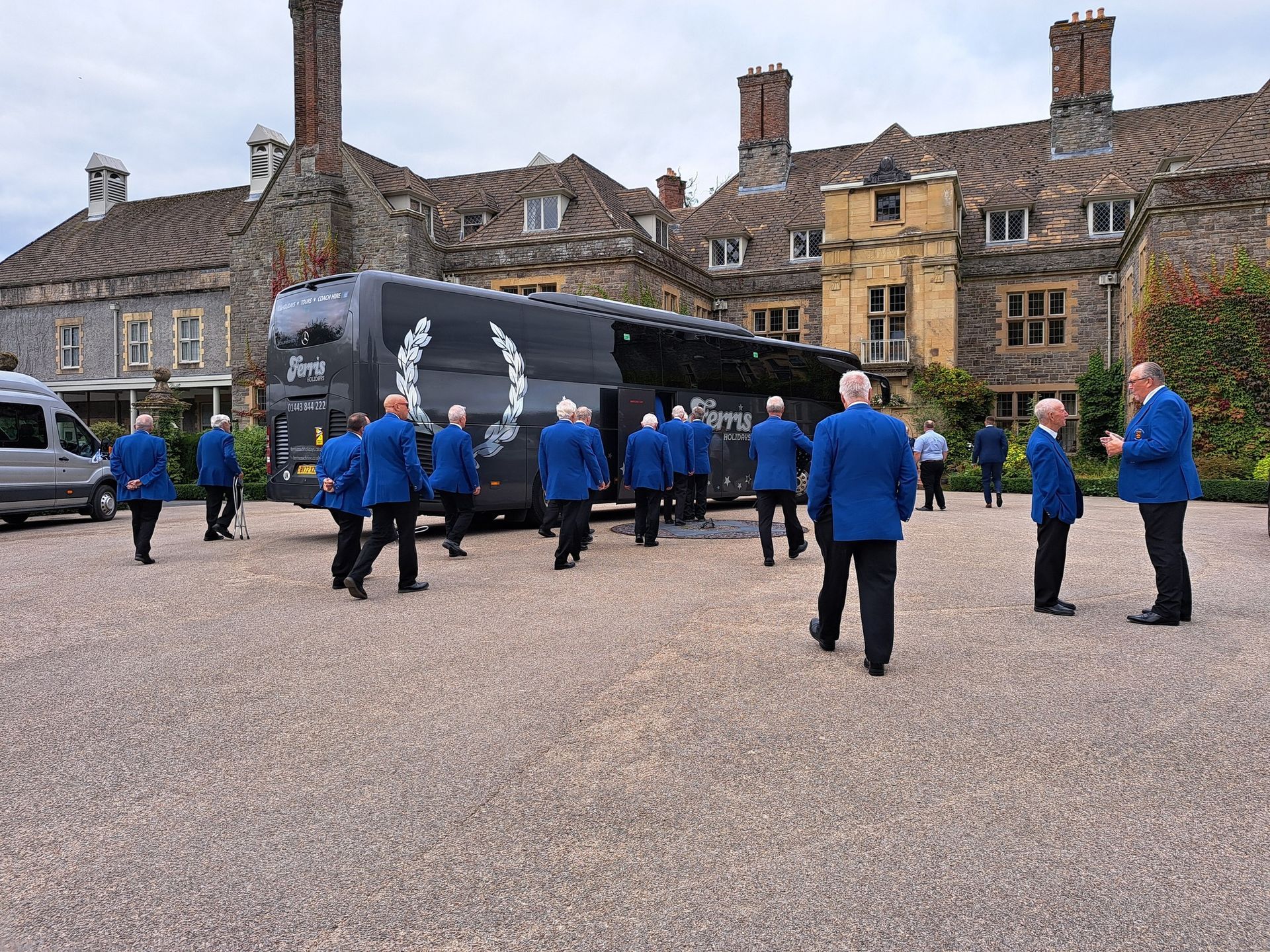 Cardiff Arms Park Male Voice Choir performing at a wedding ceremony.