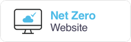 Icon with a computer screen, cloud icon with check mark, and text