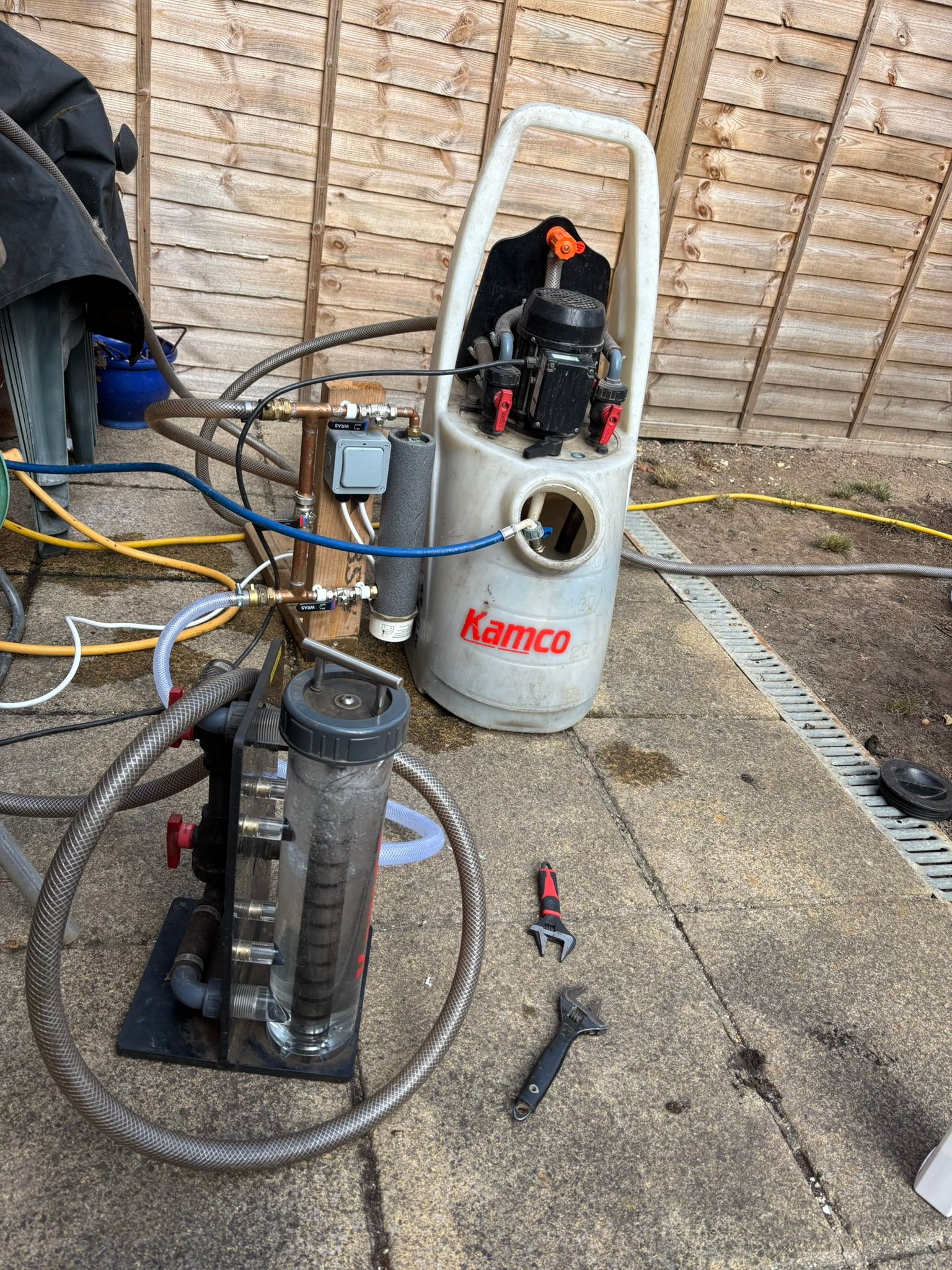 Power flushing central heating system in Reading Berkshire