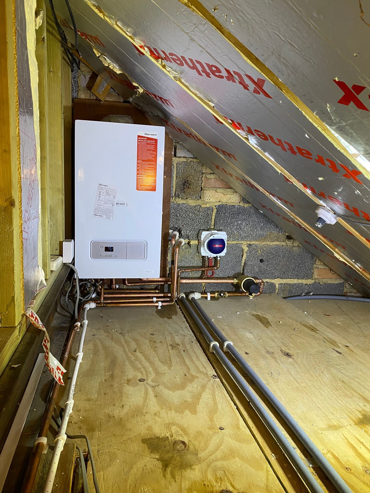 Boiler installed in loft in tilehurst reading