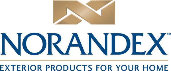 Norandex logo with gold interlocking N and dark blue text: NORANDEX.