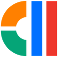 A colorful logo with the letter ii in the middle