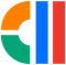 A colorful logo with the letter ii in the middle