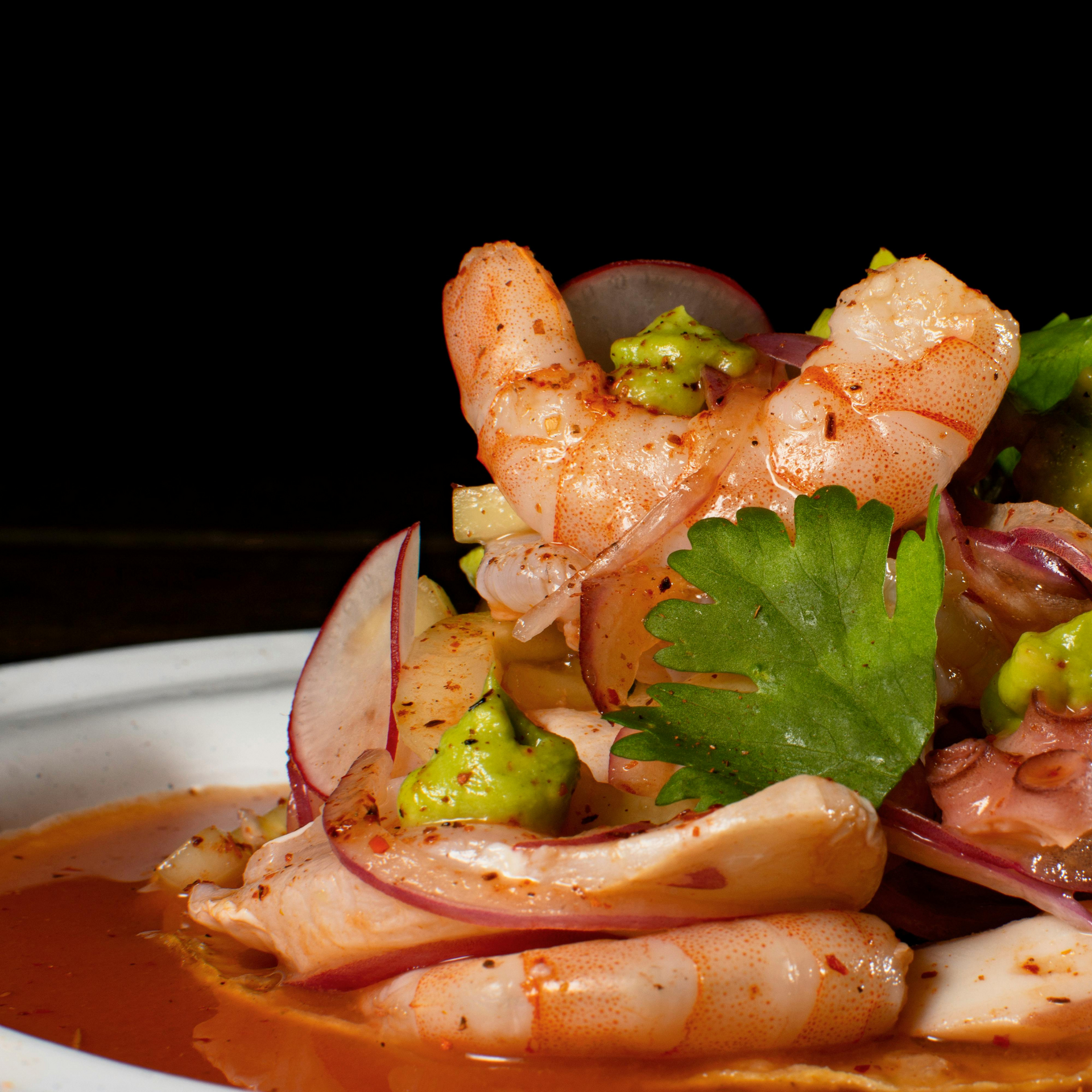 Ceviche de camarón 