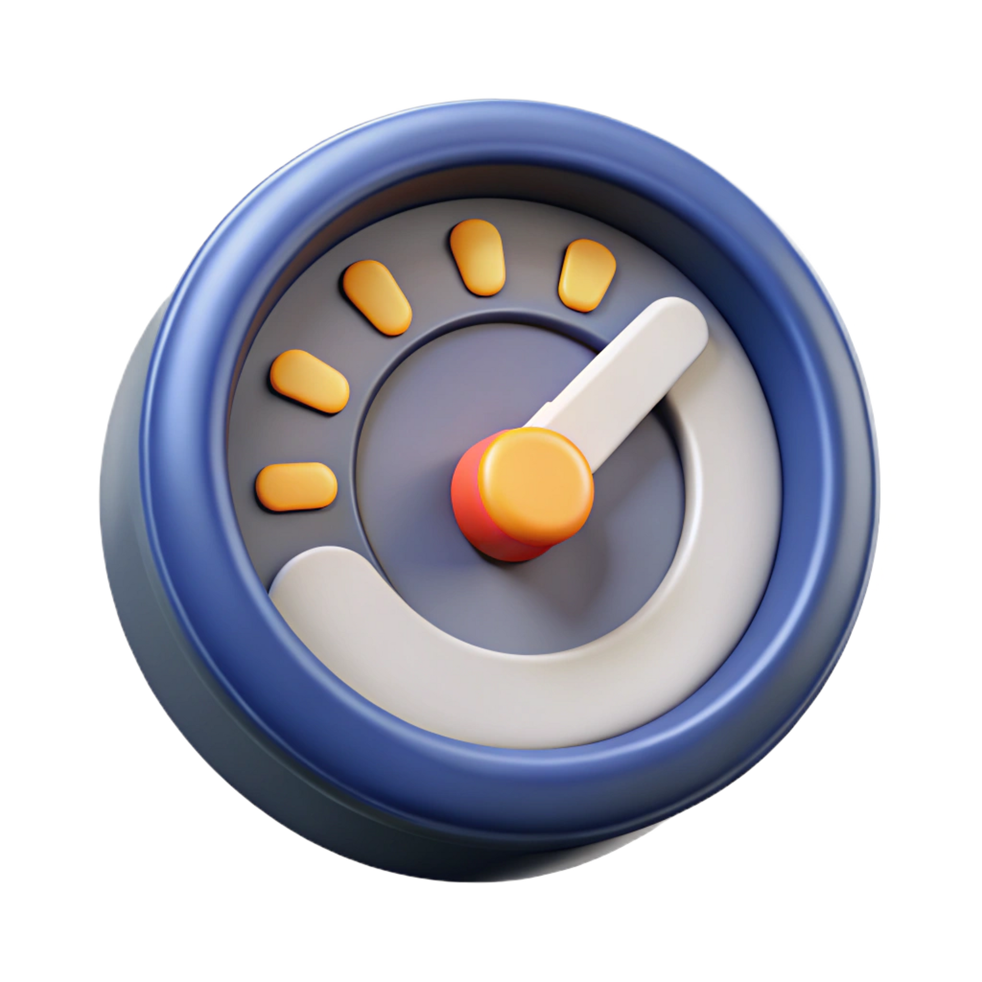 Consumer demand generation icon for FMCG brands - speedometer showing growth
