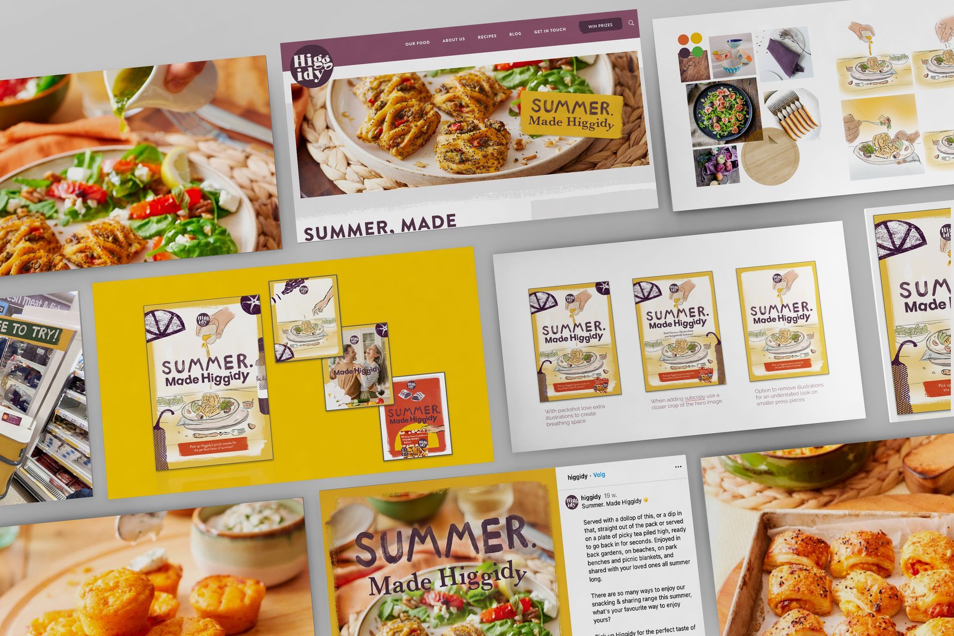 Higgidy summer sharing proposition marketing - food brand campaign