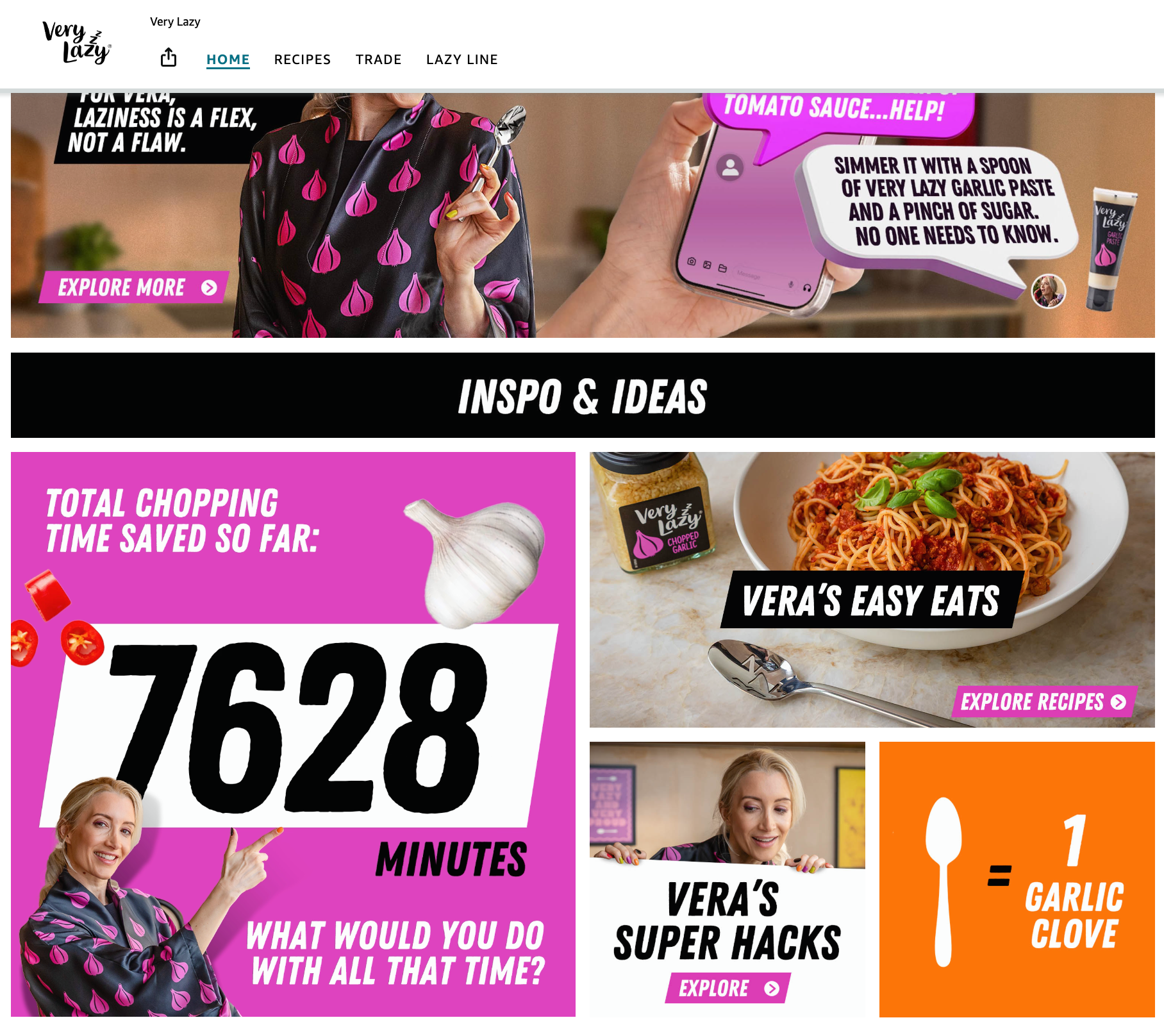 Very Lazy The Lazy Line TVC campaign creative - prepared food brand marketing with humour