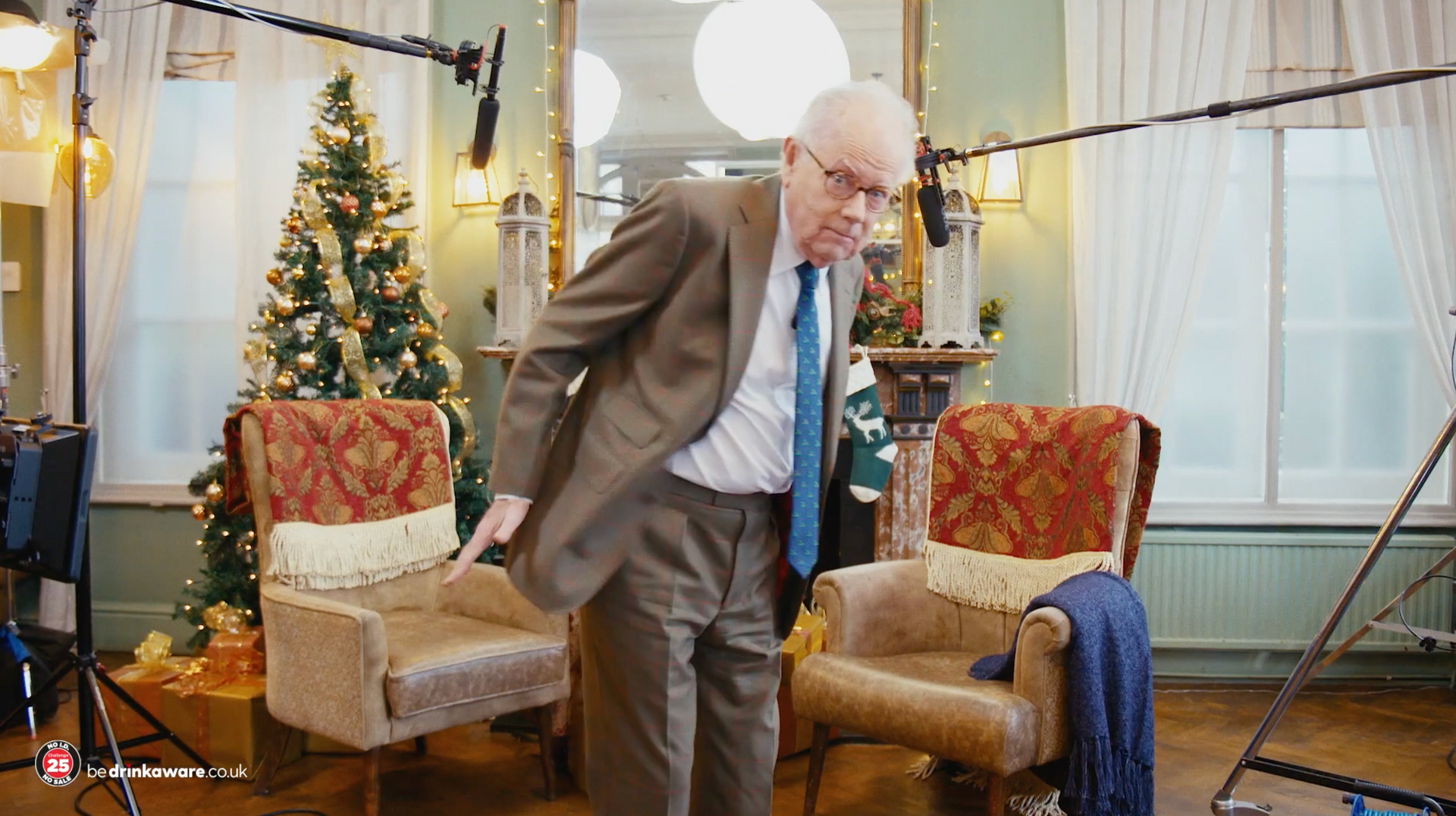 Asda Christmas with the Whitehalls campaign featuring Michael Whitehall - FMCG retail wine marketing by Finn Agency
