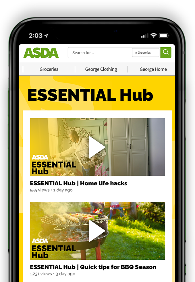 Asda Just Essentials Skills Hub campaign creative - retail financial skills empowerment marketing