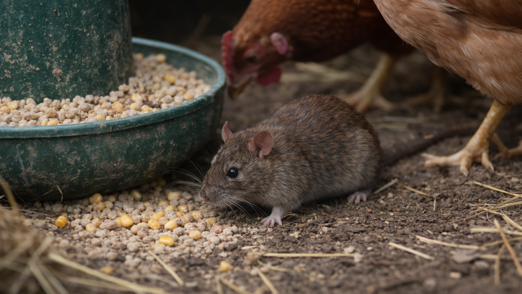 ratten bestrijden bij kippen