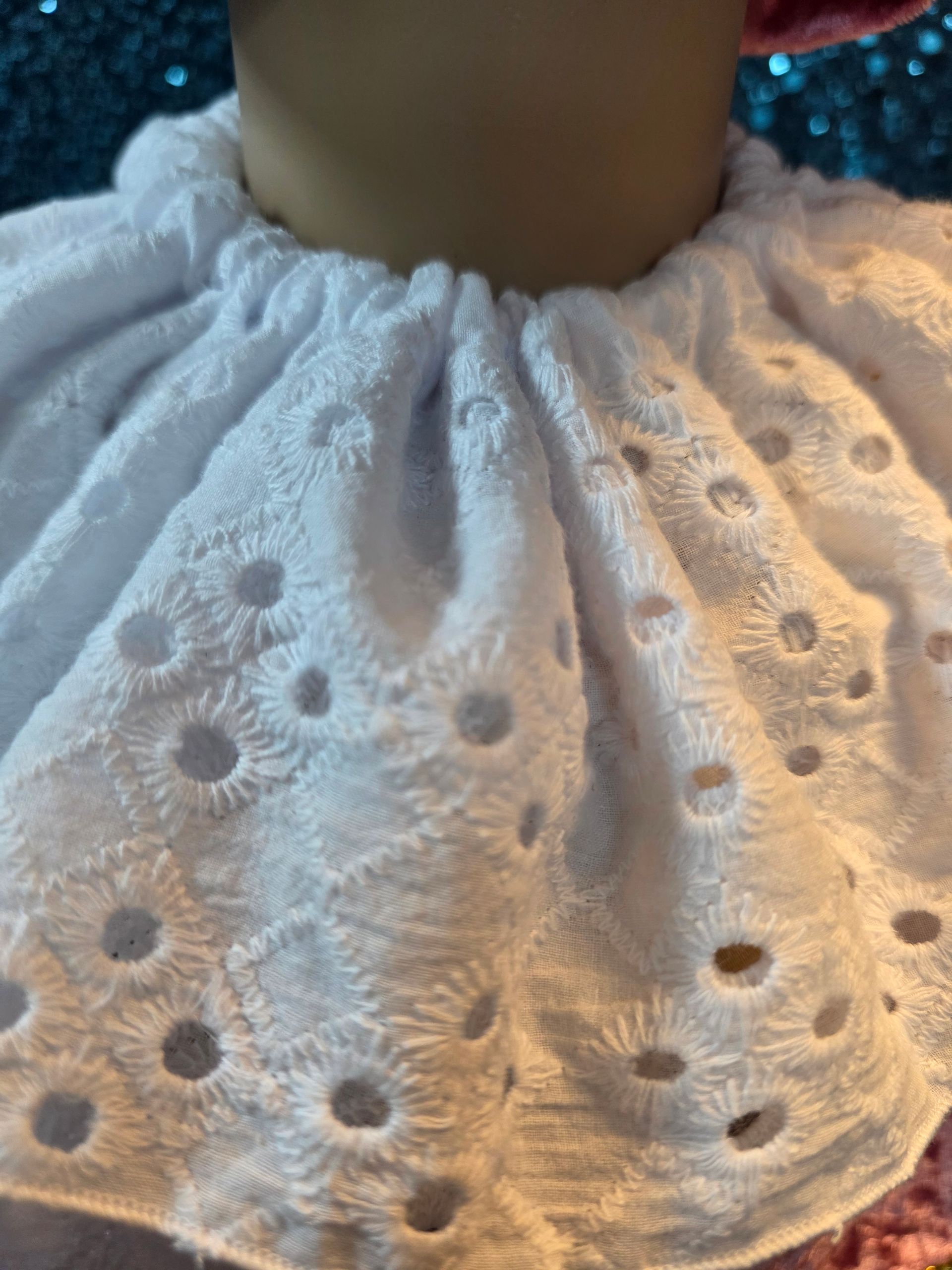 Handmaakte pietenkraag Broderie
