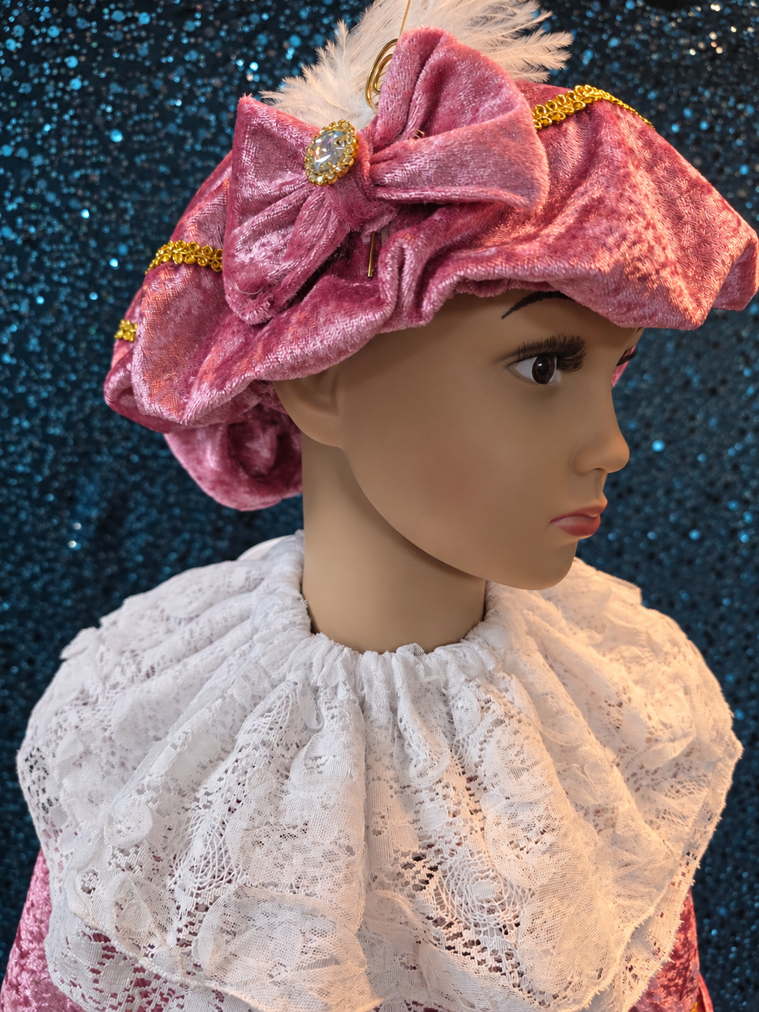 Handgemaakte Pietenmuts oud roze