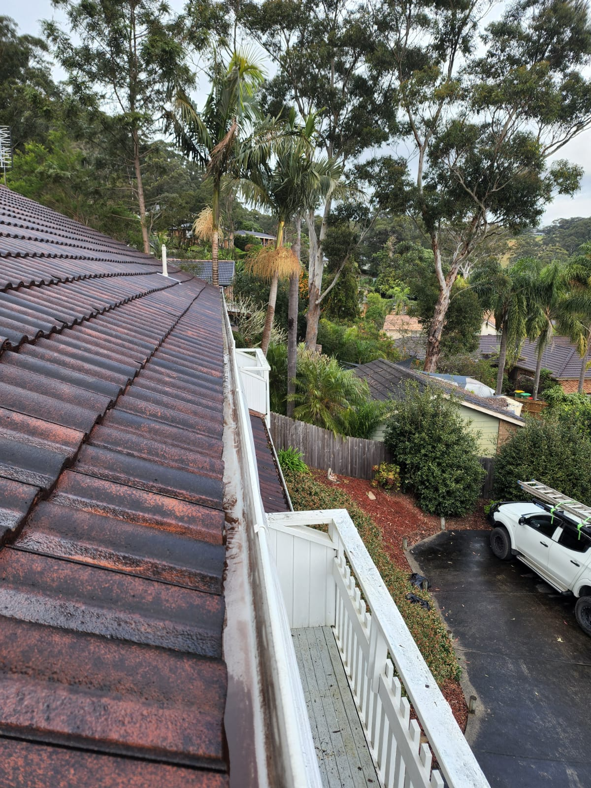 A Gutter on the Roof of a House — TK Guttercleaning in Hamlyn Terrace, NSW
