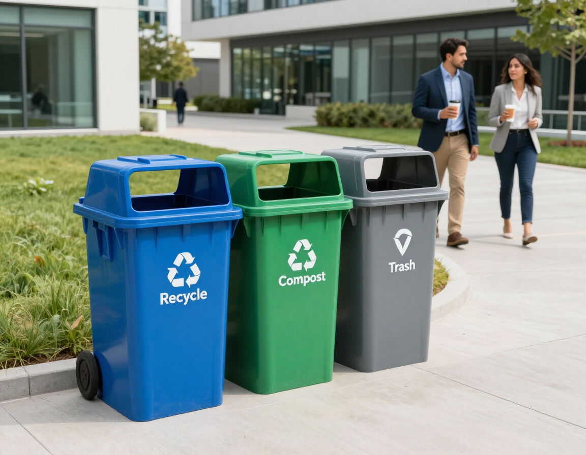 Corporate recycling and compost program