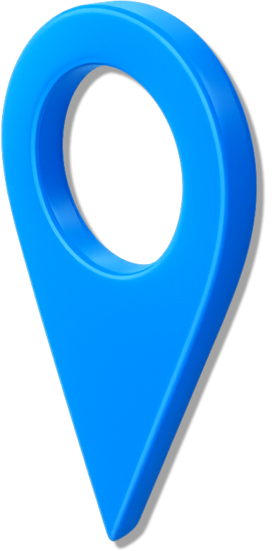 Blue location pin marker icon