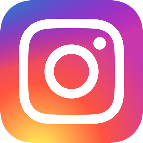 Instagram logo on a pink-orange-purple gradient square background