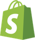 Green Shopify shopping bag logo with a white “S” on the front