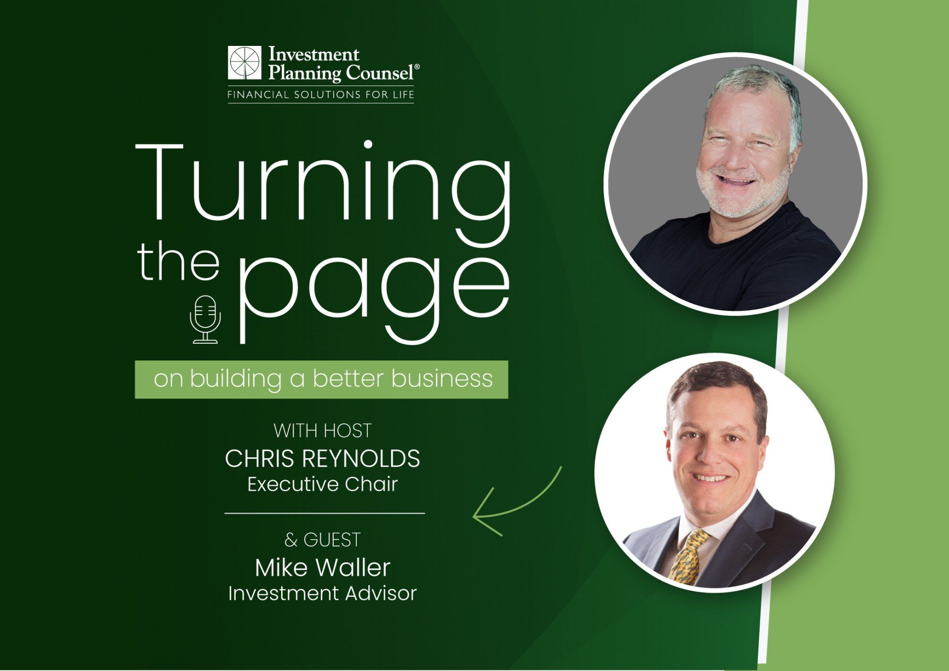 A poster for turning the page with two men on it