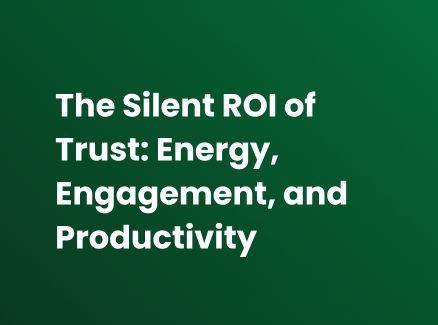 White text over green background