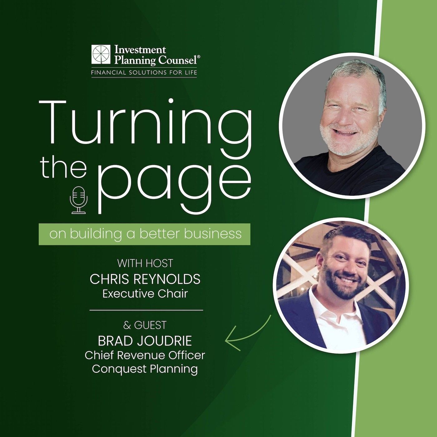 A poster that says turning the page on it