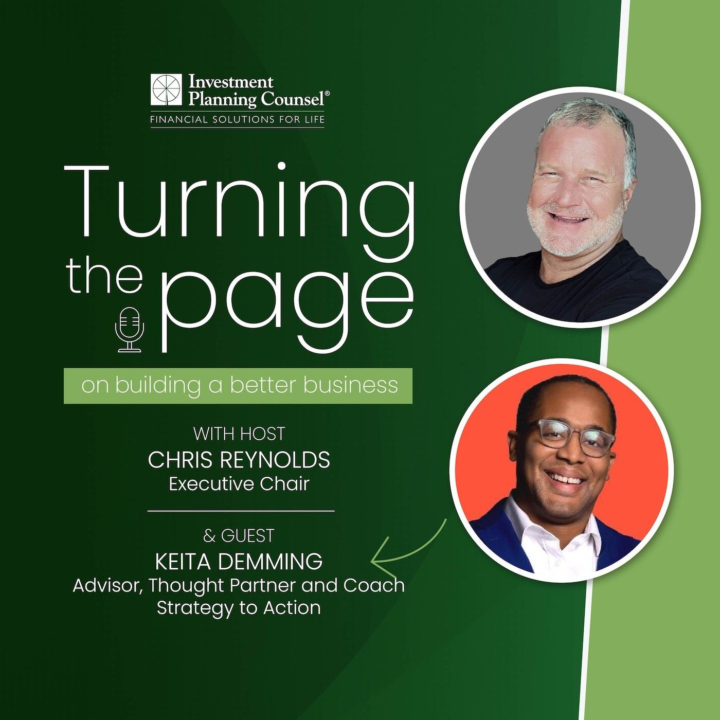 A poster that says turning the page on it