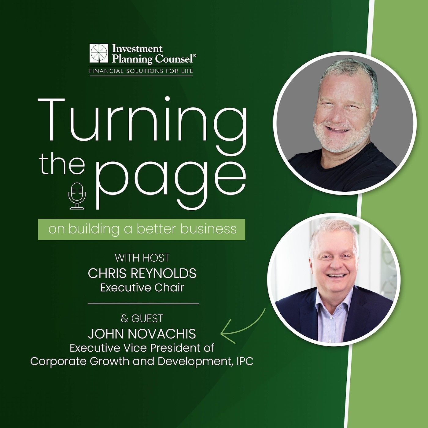 A poster that says turning the page on it