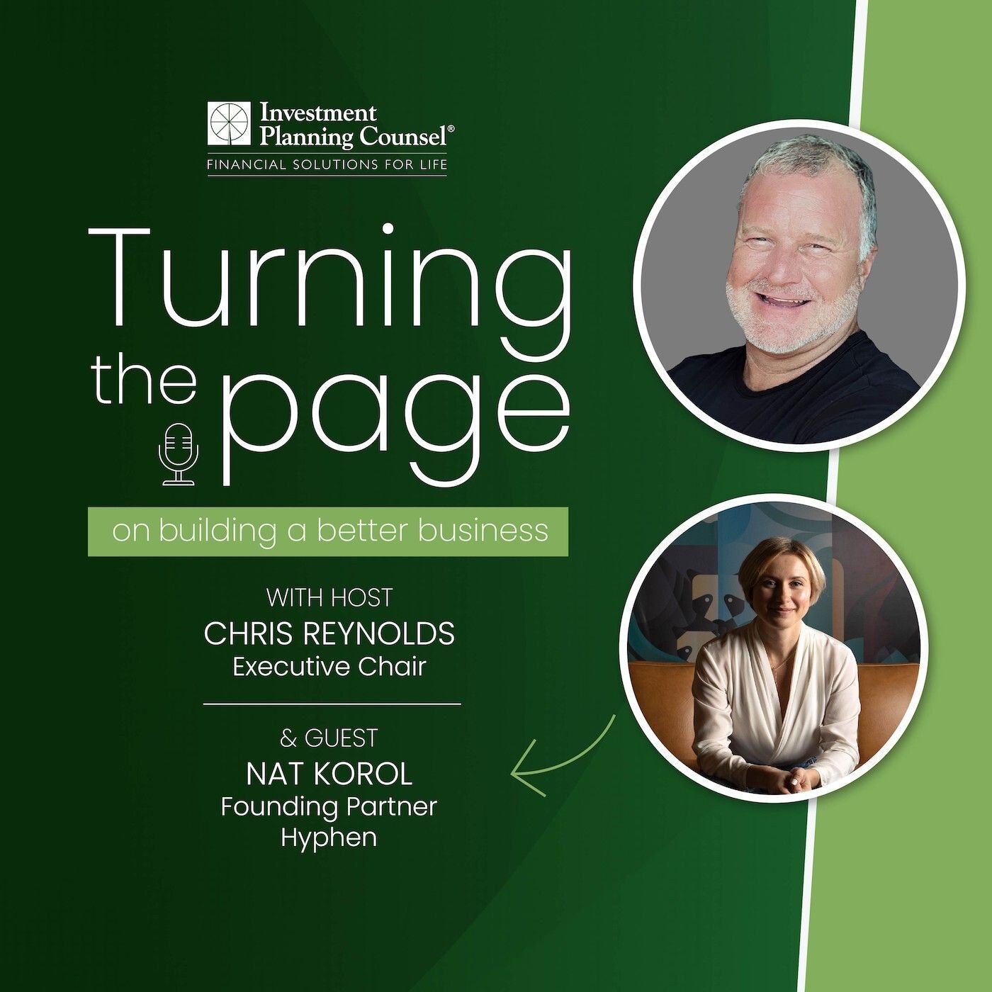 A poster that says turning the page on it