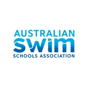 Australian Swim Schools Association logo in blue on a white background