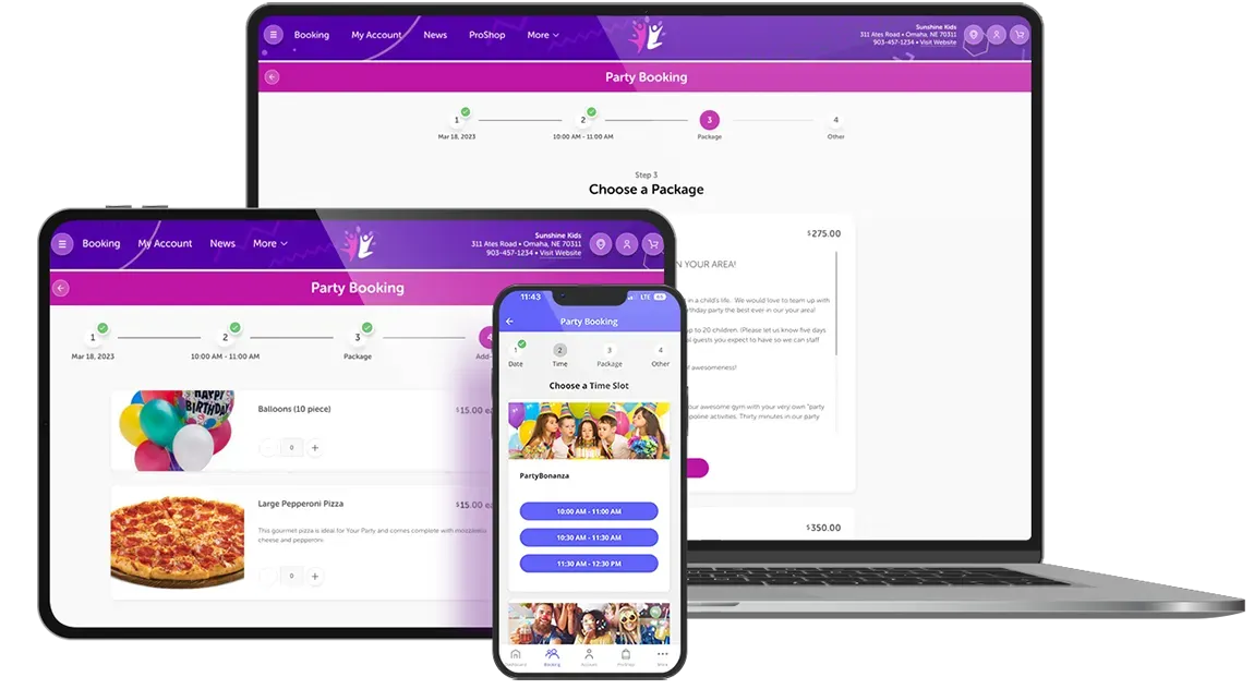 iPartyPro Party Booking Party Booking steps
