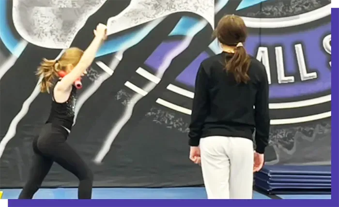 Coach and athlete at private lesson