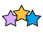 colorful stars icon