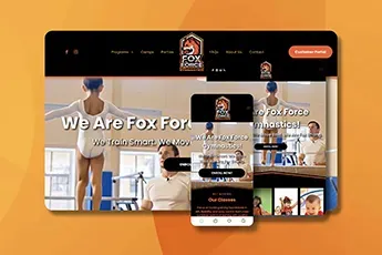 Responsive Fox Forward website mockup