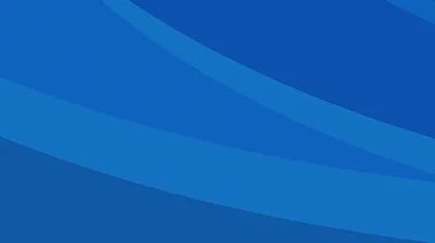 Abstract background featuring overlapping layers of blue curved shapes.