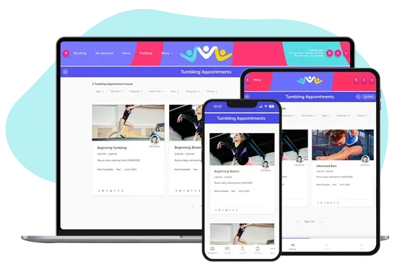 A laptop , tablet , and cell phone displaying a website.