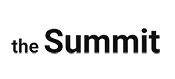 A black and white logo for the summit on a white background.