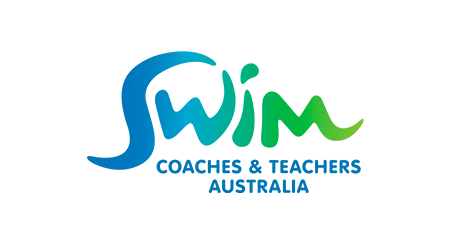The logo for swim coaches and teachers australia
