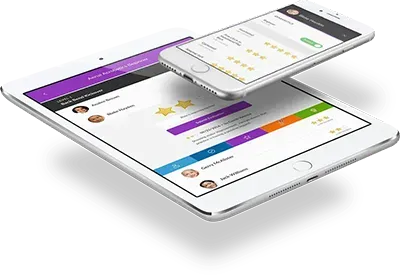 Skill Tracking software shown on devices