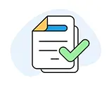 paper with green checkmark
